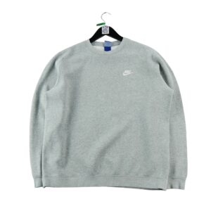 Sweat homme manches longues gris Nike Motif chine Col Rond