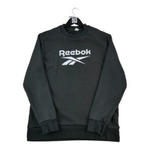 Sweat homme manches longues noir Reebok Col Rond
