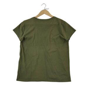 T shirt manches courtes femme kaki Polo Ralph Lauren Col V