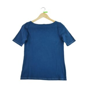 T shirt manches courtes femme marine Lauren Ralph Lauren Col Rond