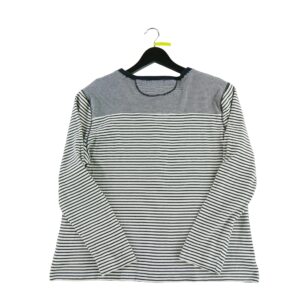 T shirt manches longues femme noir Lauren Ralph Lauren Motif a rayures Col Rond