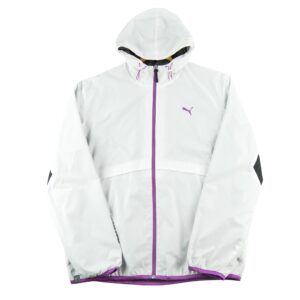 Veste de survetements homme manches longues blanc Puma Col Montant