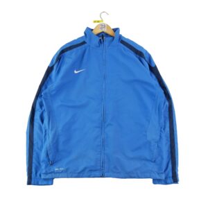 Veste de survetements homme manches longues bleu Nike Col Montant