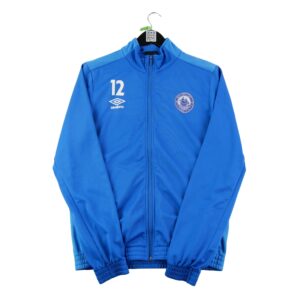 Veste de survetements homme manches longues bleu Umbro Col Montant