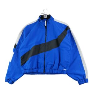 Veste de survetements homme manches longues bleu Vintage Col Montant