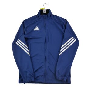 Veste de survetements homme manches longues marine Adidas Col Montant