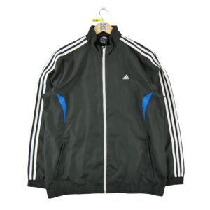 Veste de survetements homme manches longues noir Adidas Col Montant