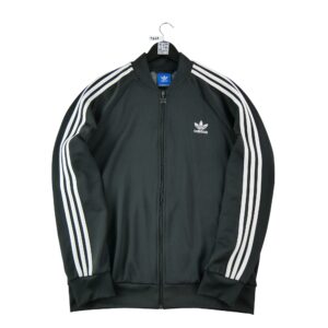 Veste de survetements homme manches longues noir Adidas Col Montant