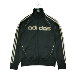 Veste de survetements homme manches longues noir Adidas Col Montant