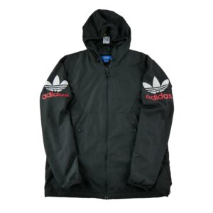 Veste de survetements homme manches longues noir Adidas Col Rond