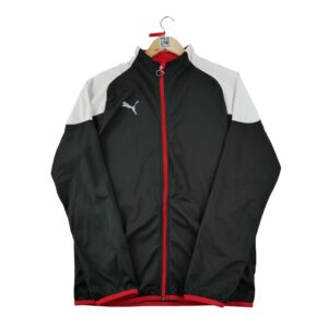 Veste de survetements homme manches longues noir Vintage Col Montant