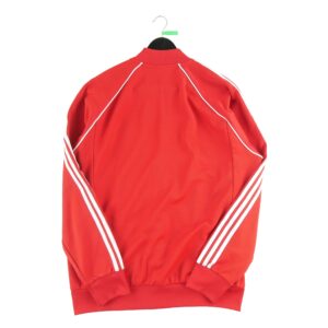 Veste de survetements homme manches longues rouge Adidas Col Montant