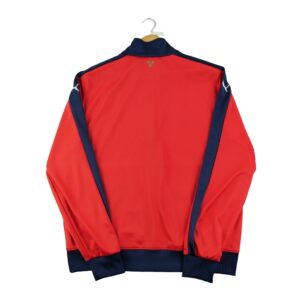 Veste de survetements homme manches longues rouge Puma Col Montant Equipe Arsenal