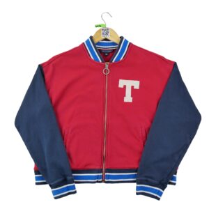 Veste legeres femme manches longues rouge Tommy Hilfiger Col Rond