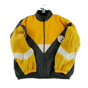 Veste polaires homme manches longues jaune NFL Col Montant Equipe Pittsburgh Steelers