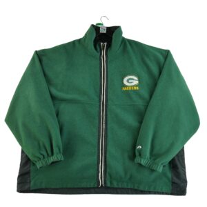 Veste polaires homme manches longues vert NFL Col Montant Equipe Green Bay Packers