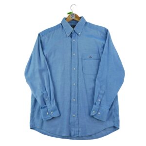 Chemise classiques homme manches longues bleu Eden Park