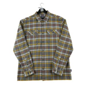 Chemise classiques homme manches longues jaune Patagonia Motif a carreaux