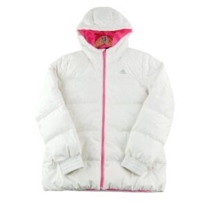 Doudoune femme manches longues blanc Adidas Col Rond