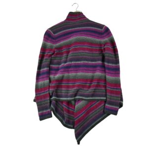 Gilet femme manches longues violet Lauren Ralph Lauren Motif a rayures Col Chale