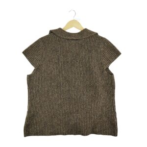 Gilet femme sans manches marron Lauren Ralph Lauren Col Chale