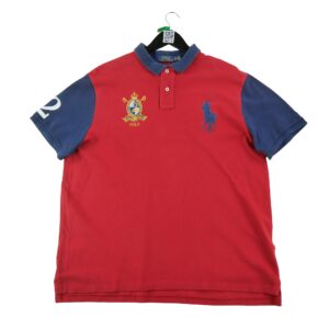 Polo manches courtes homme marine Polo Ralph Lauren Col Polo