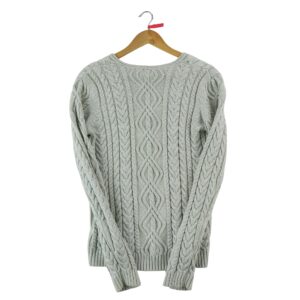 Pull femme manches longues blanc Lauren Ralph Lauren Col V