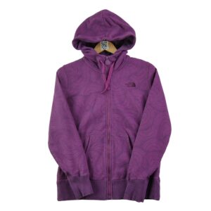 Sweat a capuche femme manches longues violet The North Face Motif imprime Col Rond
