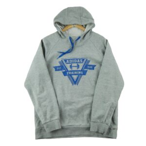 Sweat a capuche homme manches longues gris Adidas Motif chine Col Rond