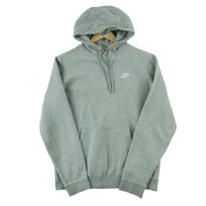 Sweat a capuche homme manches longues gris Nike Col Rond