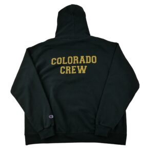 Sweat a capuche homme manches longues noir Champion Col Rond