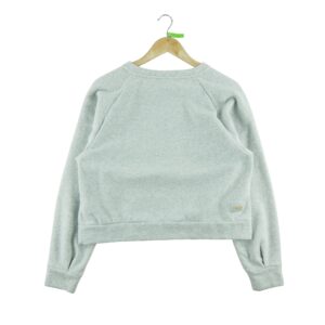 Sweat femme manches longues gris Puma Motif chine Col Rond