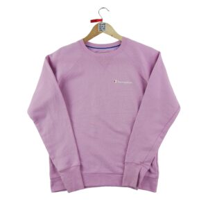 Sweat femme manches longues rose Champion Col Rond