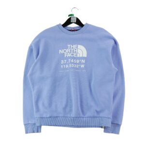Sweat femme manches longues violet The North Face Motif imprime Col Rond