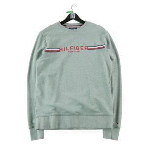 Sweat homme manches longues gris Tommy Hilfiger Col Rond