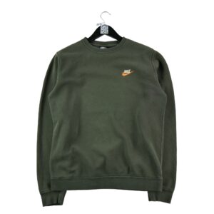 Sweat homme manches longues kaki Nike Col Rond