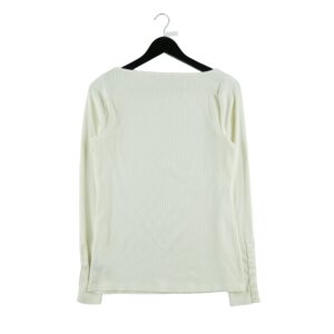 T shirt manches longues femme blanc Lauren Ralph Lauren Col Rond