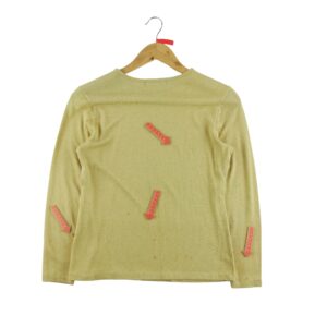 T shirt manches longues femme dore Lauren Ralph Lauren Col Rond