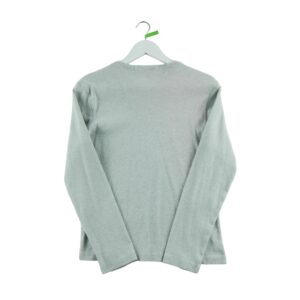 T shirt manches longues femme gris Polo Ralph Lauren Motif chine Col Rond