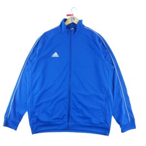 Veste de survetements homme manches longues bleu Adidas Col Montant