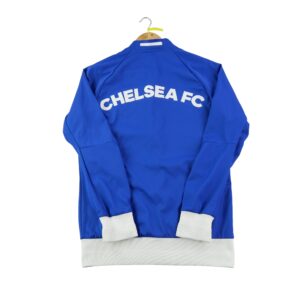 Veste de survetements homme manches longues bleu Adidas Col Montant Equipe Chelsea