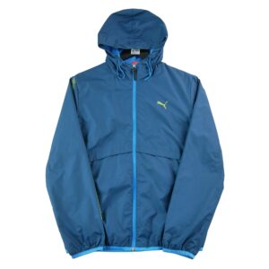 Veste de survetements homme manches longues bleu Puma Col Montant