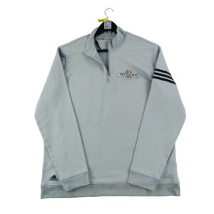 Veste de survetements homme manches longues gris Adidas Col Montant
