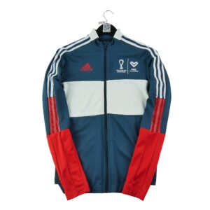 Veste de survetements homme manches longues marine Adidas Col Montant