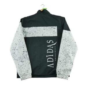 Veste de survetements homme manches longues noir Adidas Col Montant