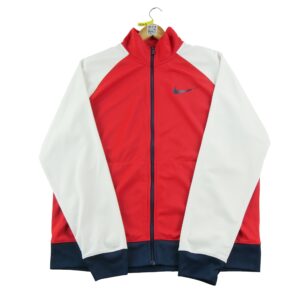 Veste de survetements homme manches longues rouge Nike Col Montant