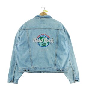 Veste en jean femme manches longues bleu clair Hard Rock Cafe