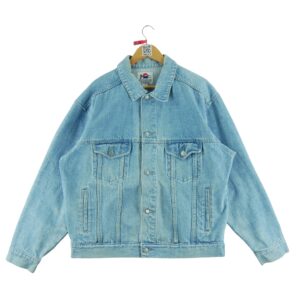 Veste en jean femme manches longues bleu clair Vintage