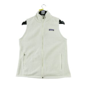 Veste polaires femme sans manches beige Patagonia Col Montant