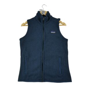 Veste polaires femme sans manches marine Patagonia Motif chine Col Montant